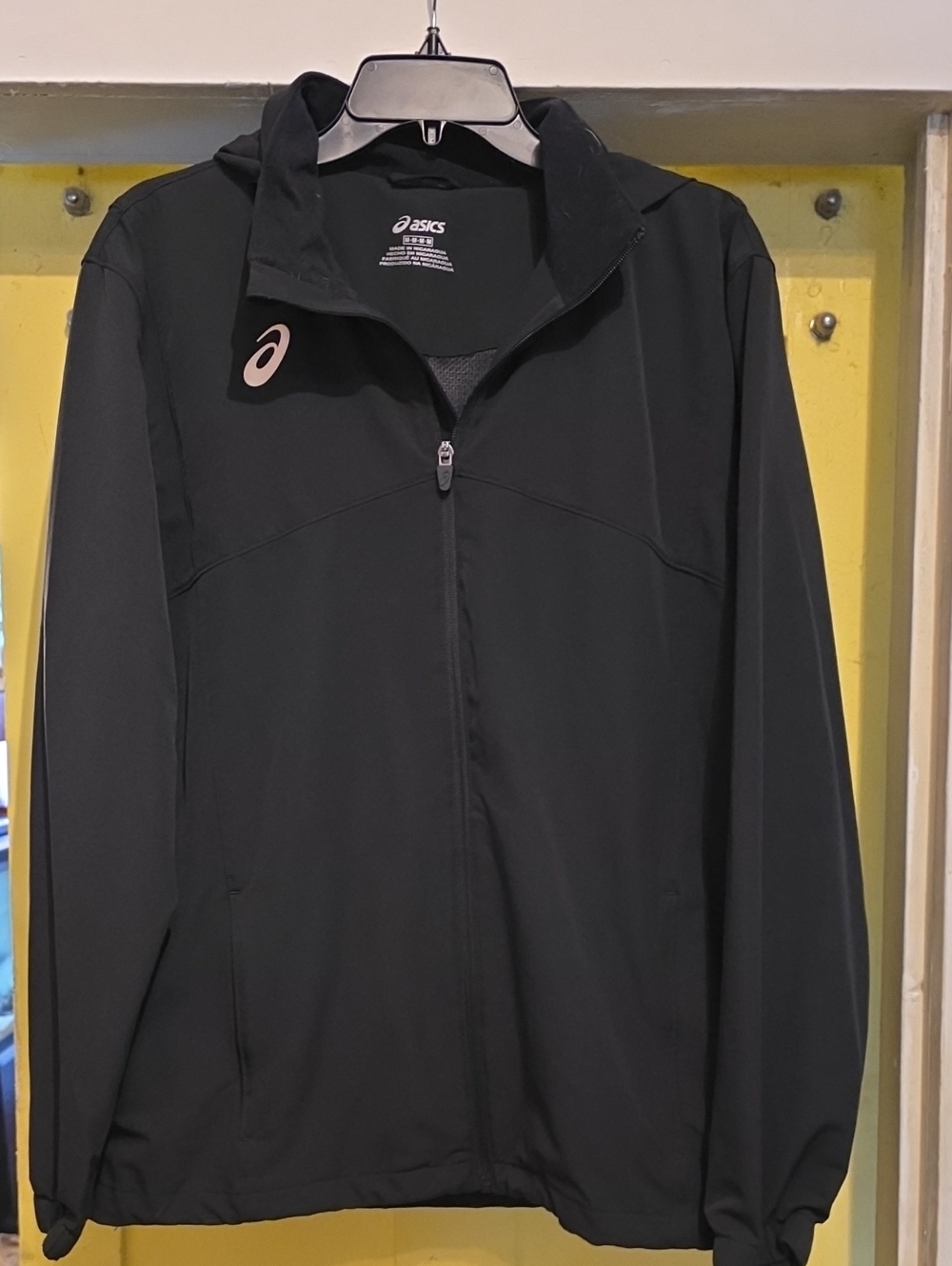 ASICS Black Hooded Full-Zip Performance Jacket